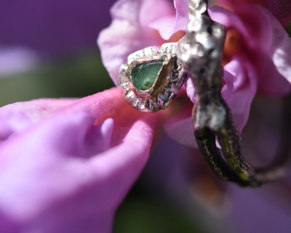 One of One—Kinship Dreaming Muse Ring with Emerald - franny e