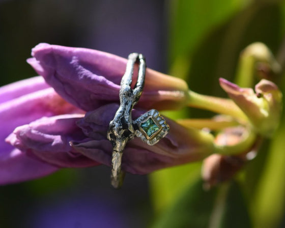 One of One—Kinship Dreaming Muse Ring with Teal Sapphire No. 1