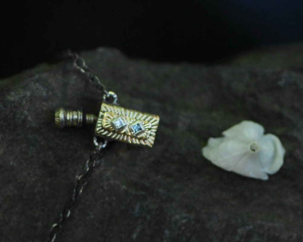 One of One—Side By Side Vessel Necklace - franny e