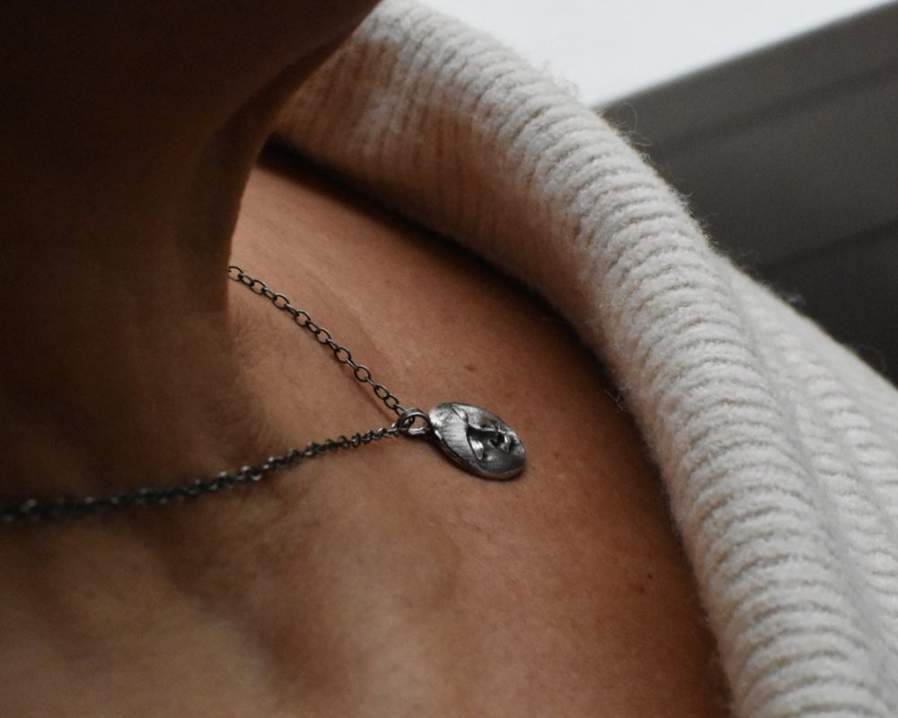 All That Ever Was Moon Pendant - franny e