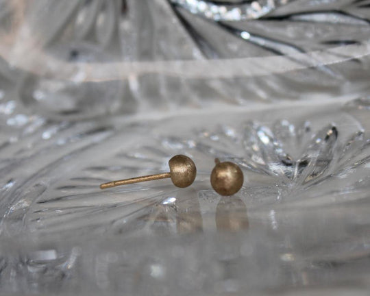 Gold Nugget Studs - Franny E Fine Jewelry