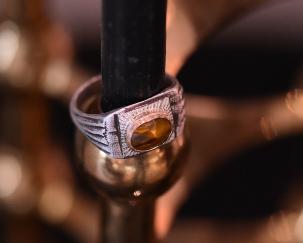 One of One—Jacques' Tiger Eye Ring - franny e