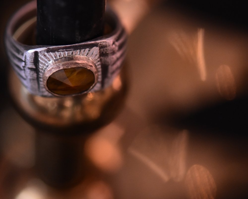 One of One—Jacques' Tiger Eye Ring - franny e