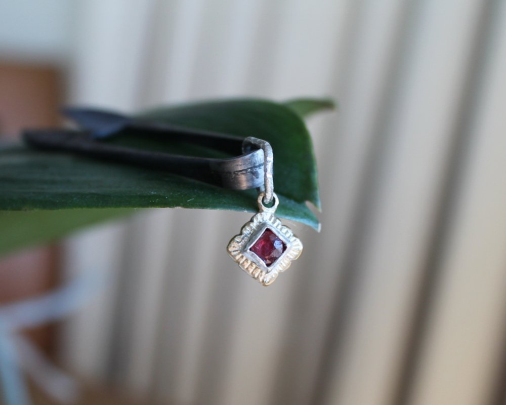 One of One—Mini Shears with Sapphire Charm of Meaning - franny e