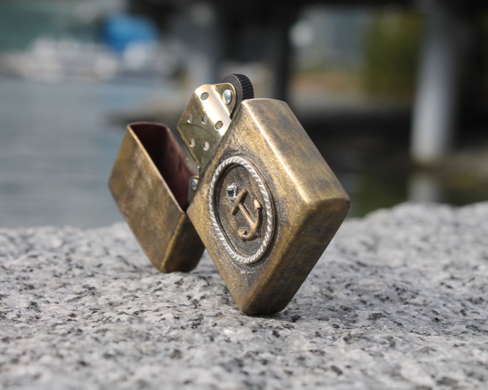 One of One—The Anchor Aboard the Maria in Amsterdam Lighter - franny e