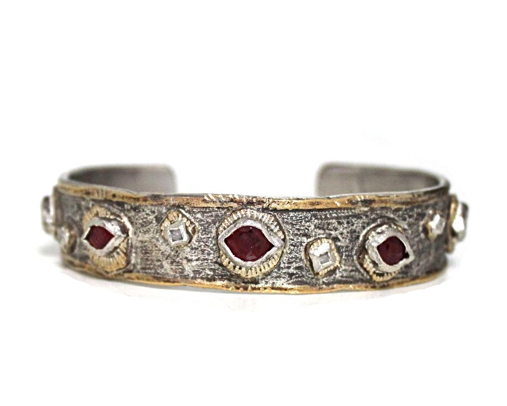Reds of the Ethos Cuff - Franny E Fine Jewelry