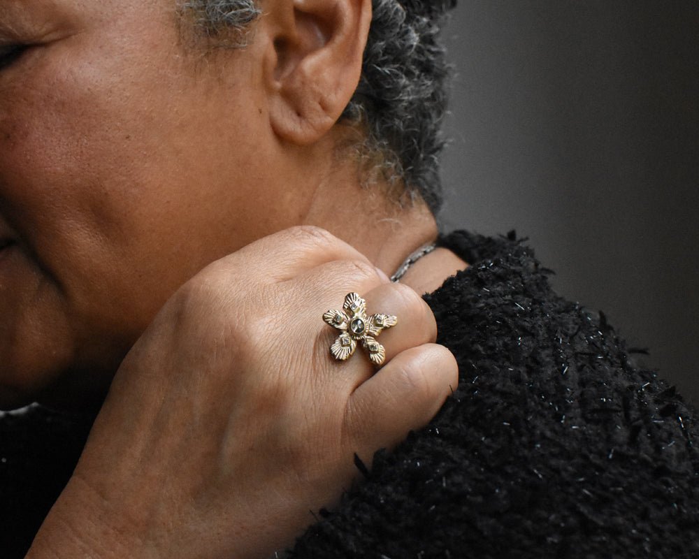 Secret Garden's Hibiscus | One of One - Franny E Fine Jewelry