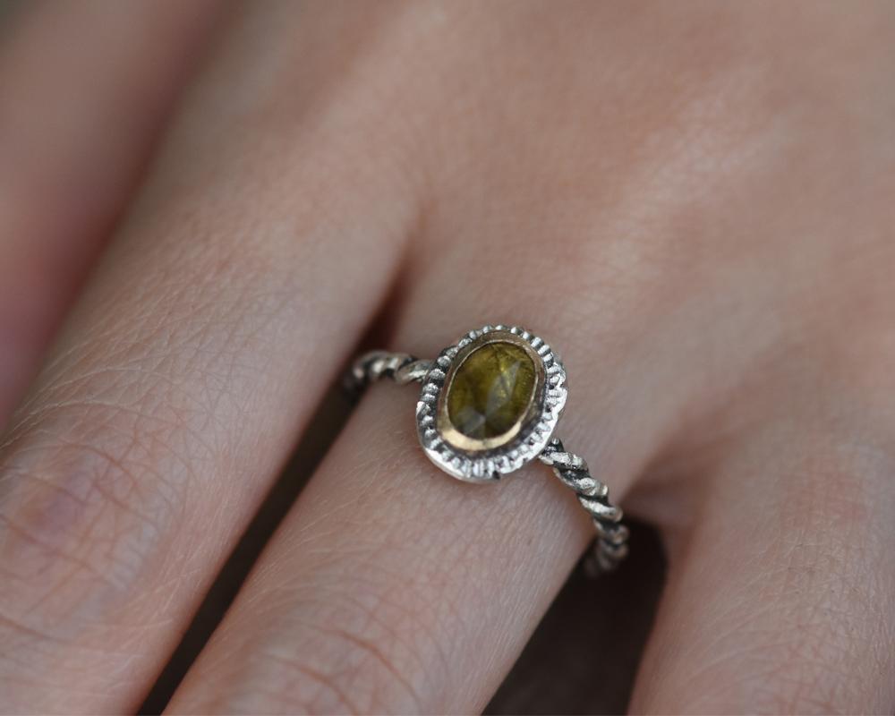 Twist of Fate & Meaning | Nana's Moss Tourmaline - Franny E Fine Jewelry