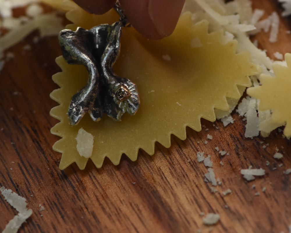 One of One—Bow Tie Pasta Charm
