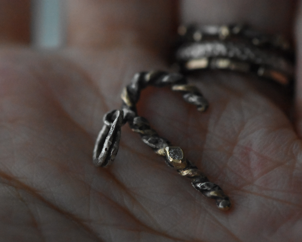 One of One— Itty Bitty Candy Cane Charm