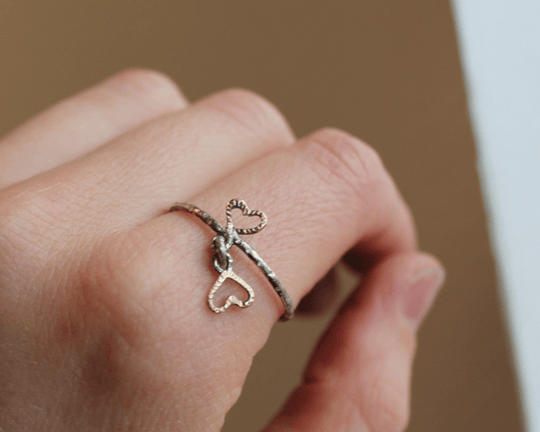 One of One—Heart to Heart Charm Ring - franny e