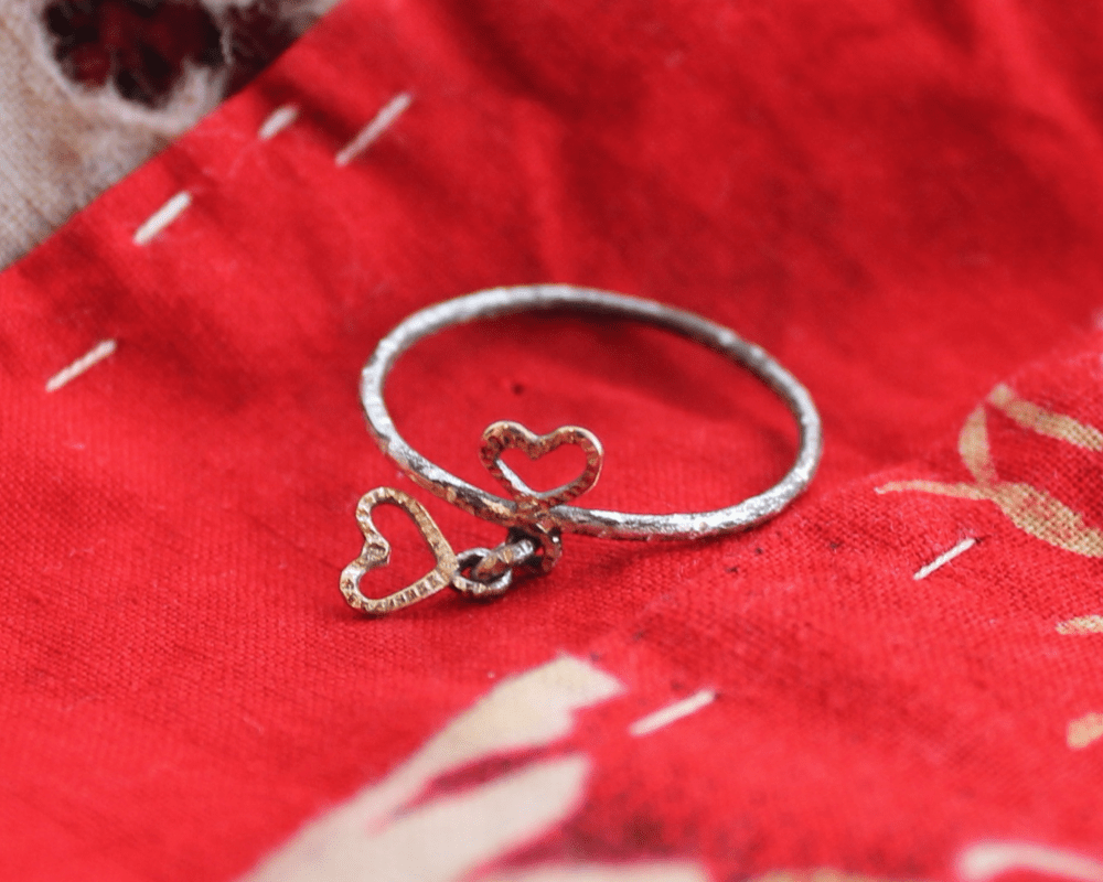 One of One—Heart to Heart Charm Ring - franny e