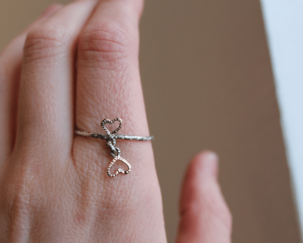 One of One—Heart to Heart Charm Ring - franny e