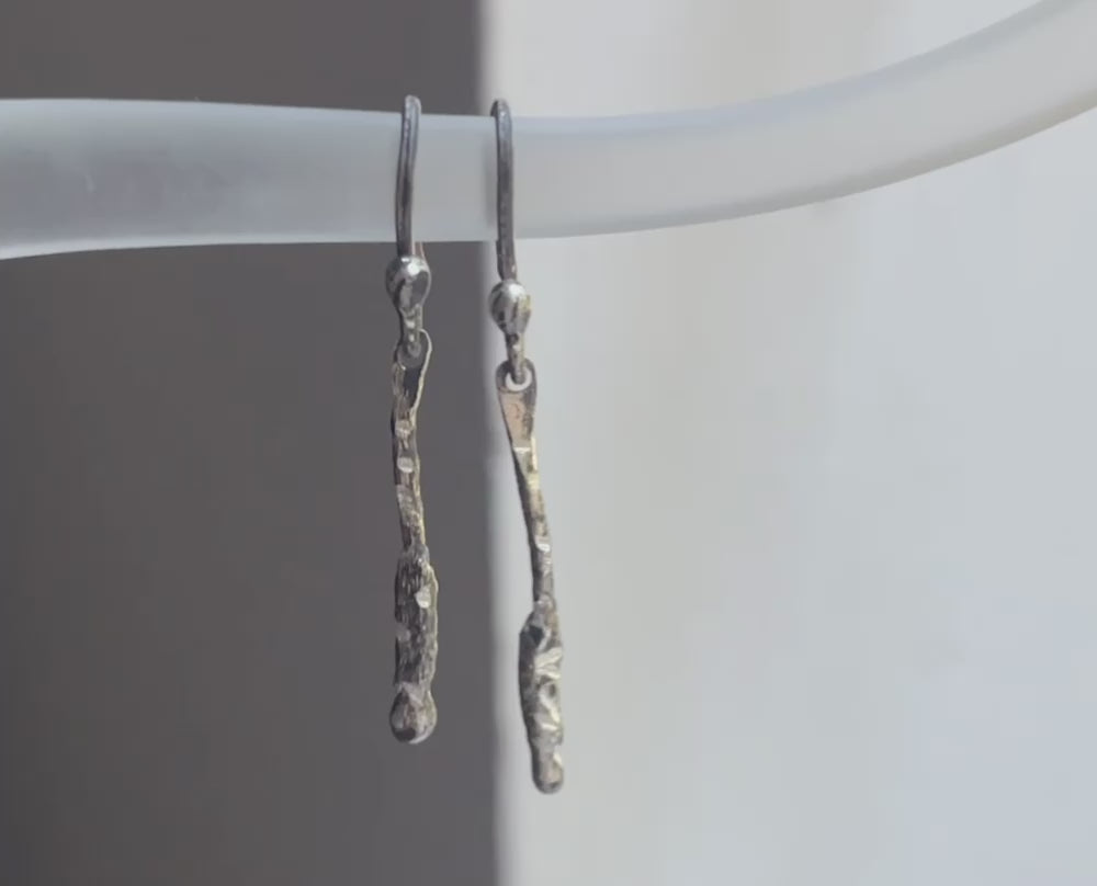 One of One Pair—Dandelion Stems After A Wish Earrings