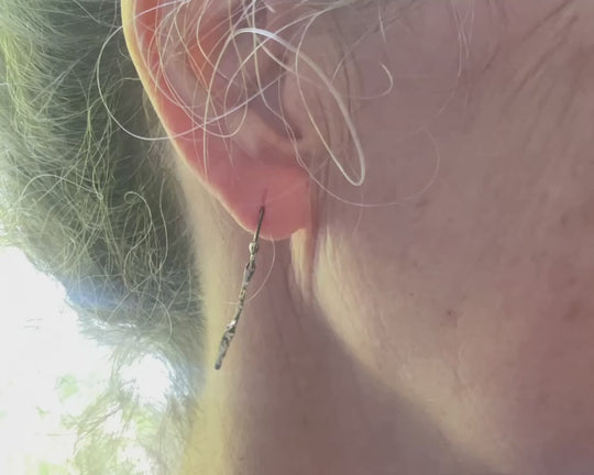 One of One Pair—Dandelion Stems After A Wish Earrings