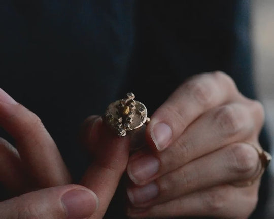 One of One—tracEs of humanity Fairmined Gold Ring