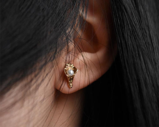 Lily Floret Earring Stud - Franny E Fine Jewelry