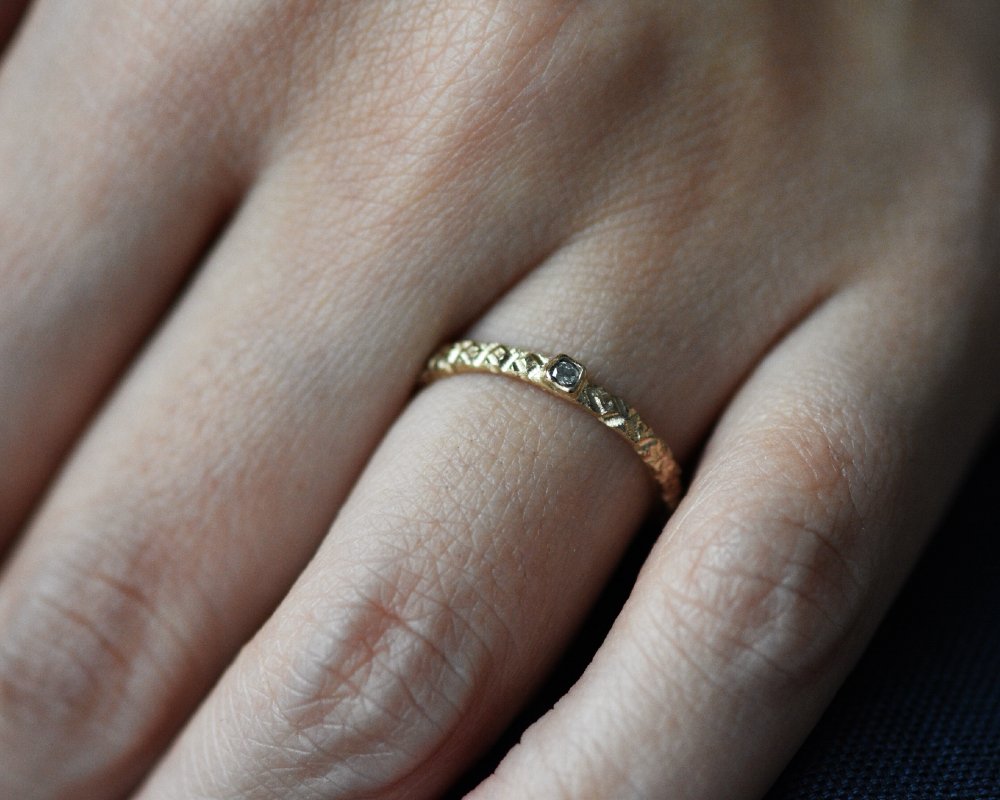 *NEW* Made to Order—TRACKS Diamond Ring Band - franny e