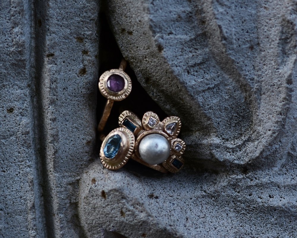 One of One—A Pearl From Montmartre Ring with Fairmined Gold - franny e