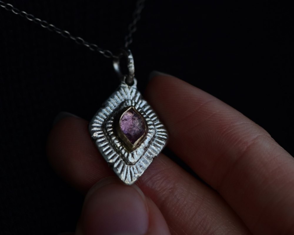 One of One—Charm of Meaning with Pink Tourmaline - franny e