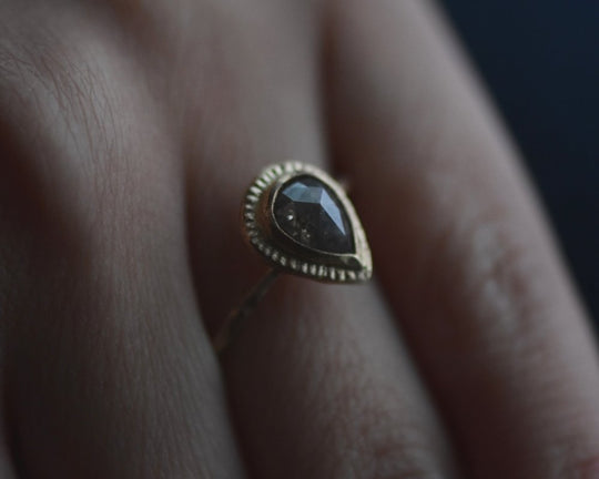 One of One—Elizabeth Ring with Secret Blue Sapphire - franny e