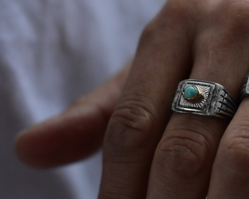 One of One—Jacques' Turquoise Ring No. 1 - franny e