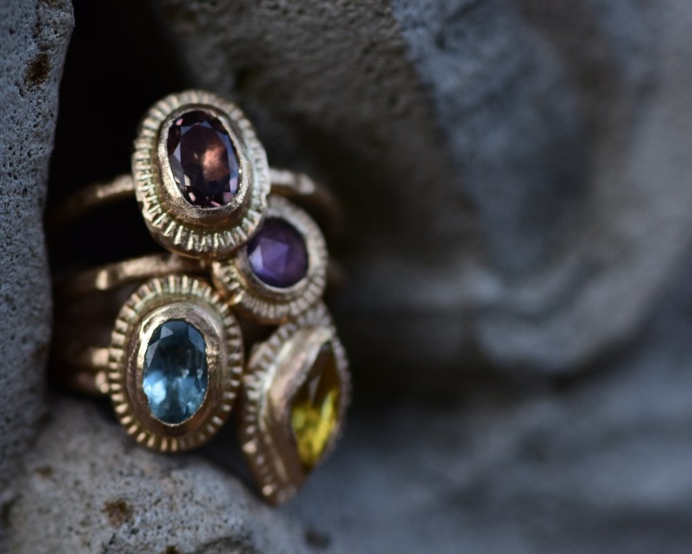 One of One—Secret Muse Ring with Fairmined Gold & Zircon - franny e