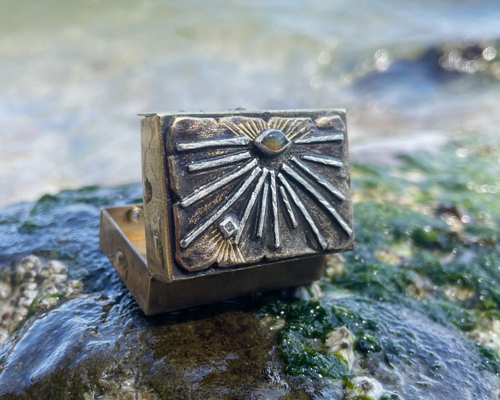 One of One—Tiny Sunburst Treasure Box - franny e