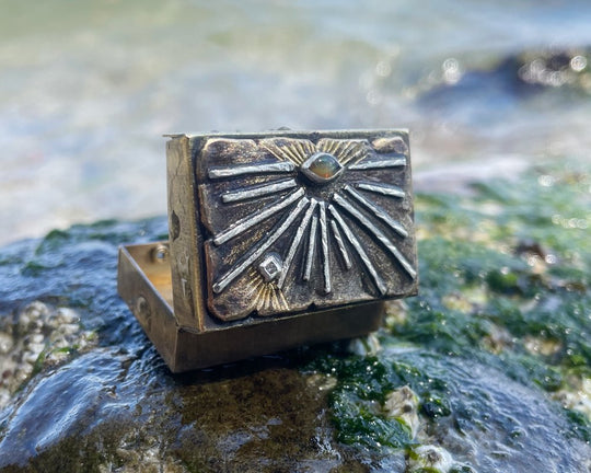 One of One—Tiny Sunburst Treasure Box - franny e