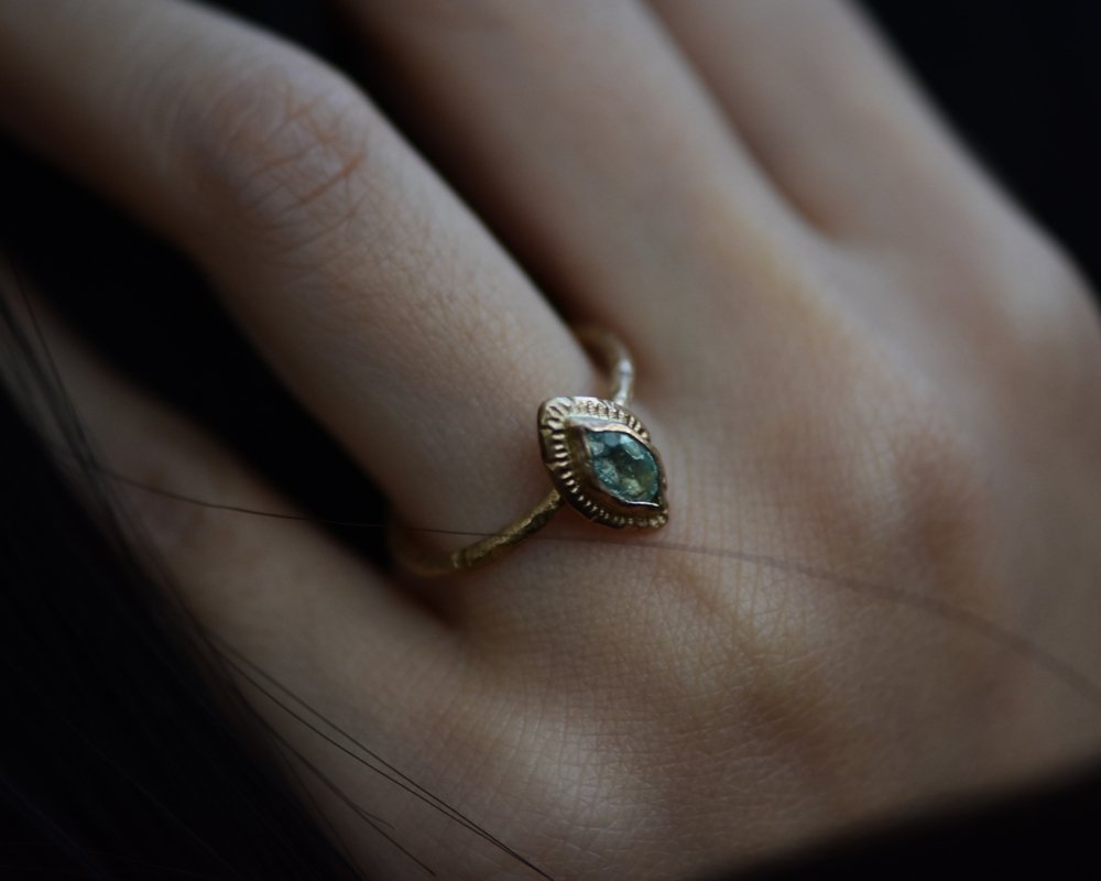 One of One—To The End Of The Ocean Ring With Fairmined Gold - franny e