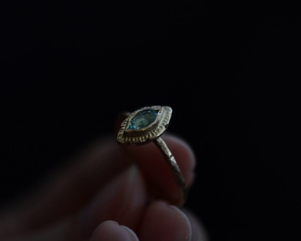 One of One—To The End Of The Ocean Ring With Fairmined Gold - franny e