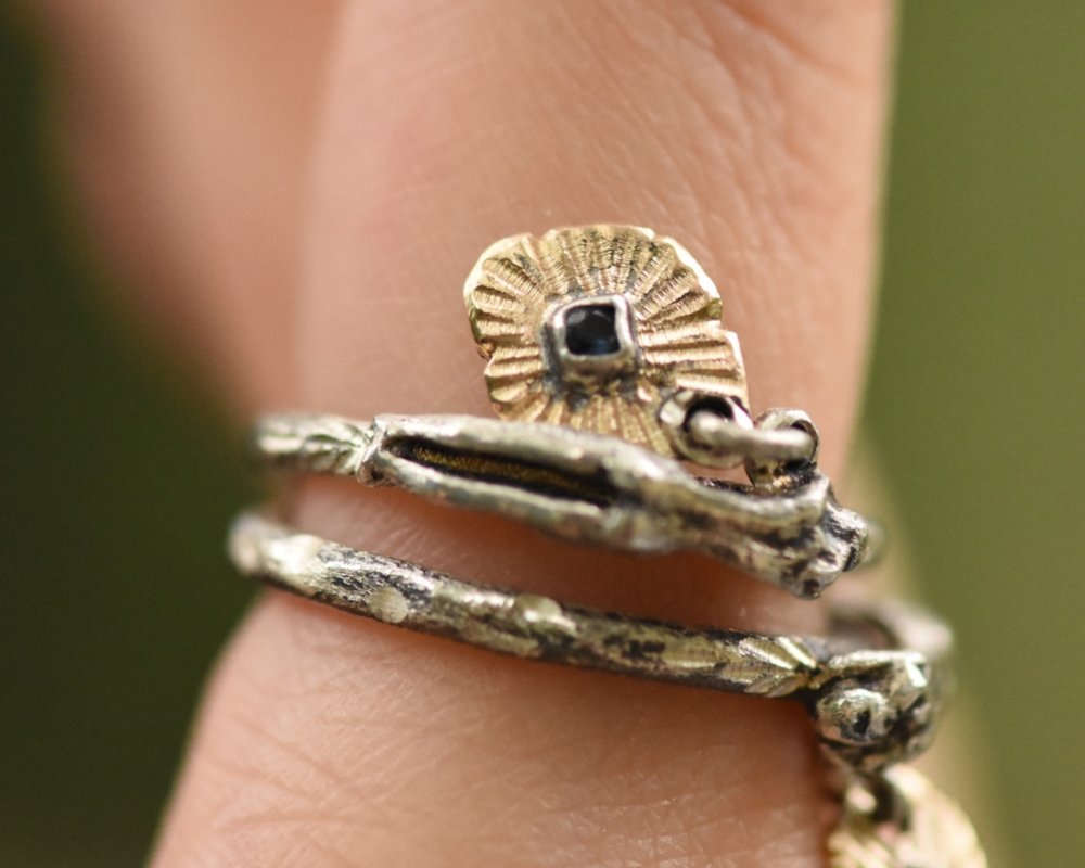 One of One—Traveling Muse Ring No. 2 With Brown Diamond - franny e