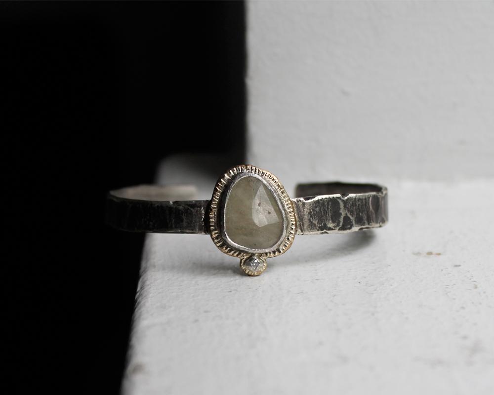 Rare Sapphire & Diamond Cuff | One of One - Franny E Fine Jewelry