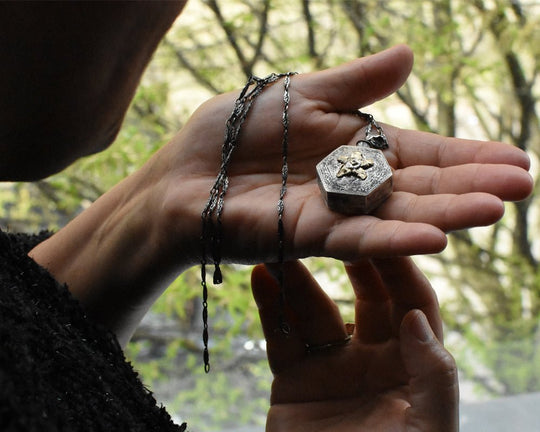 Secret Garden's Hibiscus Vessel Necklace | One of One - Franny E Fine Jewelry