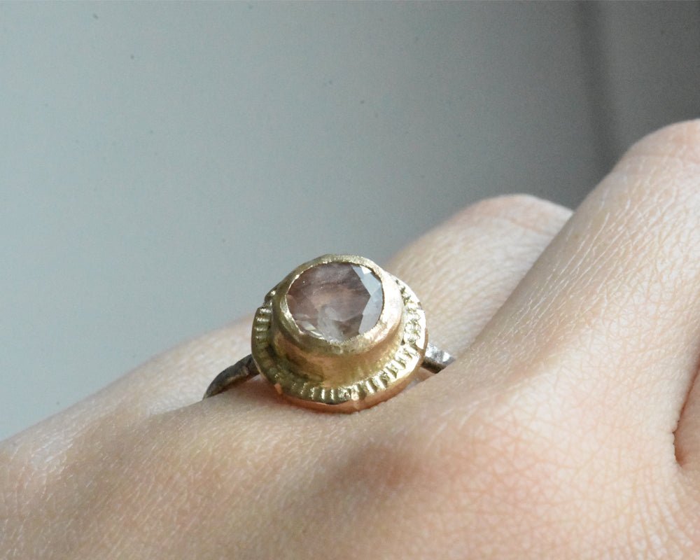 Signature Ring with Sunstone | One of One - Franny E Fine Jewelry