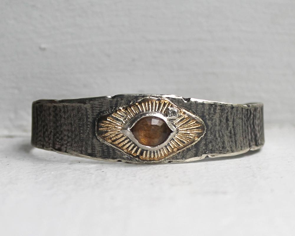 Yellow Sapphire & Diamond Cuff | One of One - Franny E Fine Jewelry